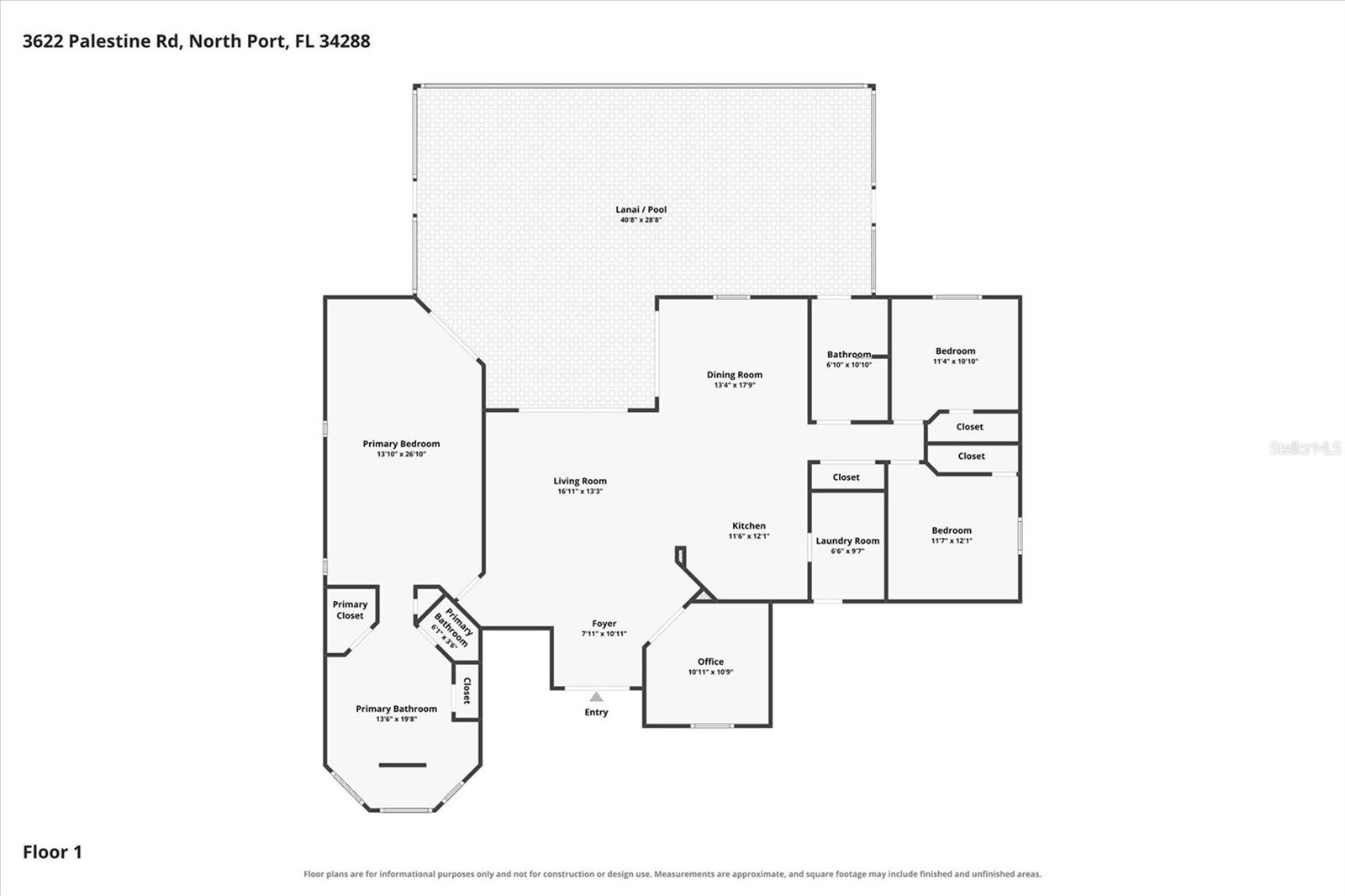 3622 Palestine, North Port, FL 34288