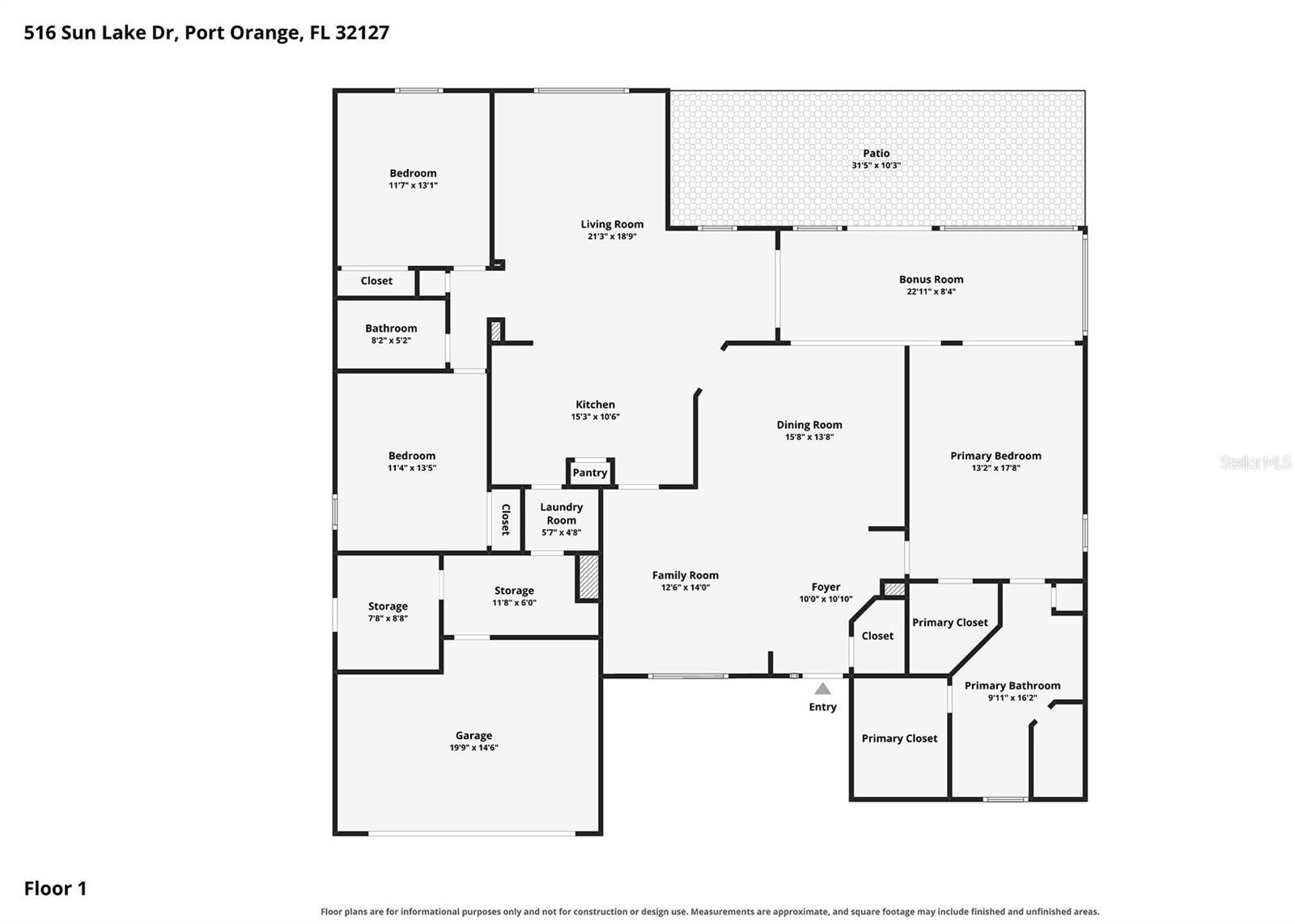 516 Sun Lake, Port Orange, FL 32127